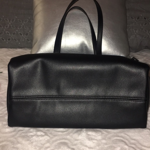 INC “HAILI TOTE”, BLACK FAUX LEATHER - Picture 5 of 15